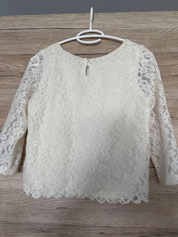 Camicette: Spitzenbluse Damen Gr. S/36  Creme – Usato da Arnegg venduto da lar_v5qm 1