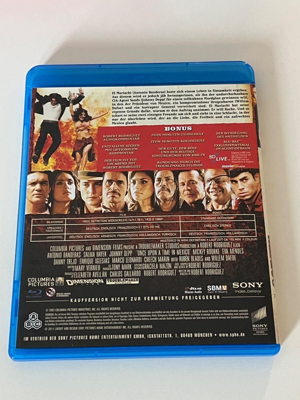 Tutti i DVDs: Irgendwann in Mexico - Blu-ray - Uncut – Nuovo (secondo la descrizione) da Altstätten SG venduto da sheamus 1
