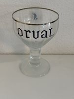 Orval Bierglas mit Silberrand
