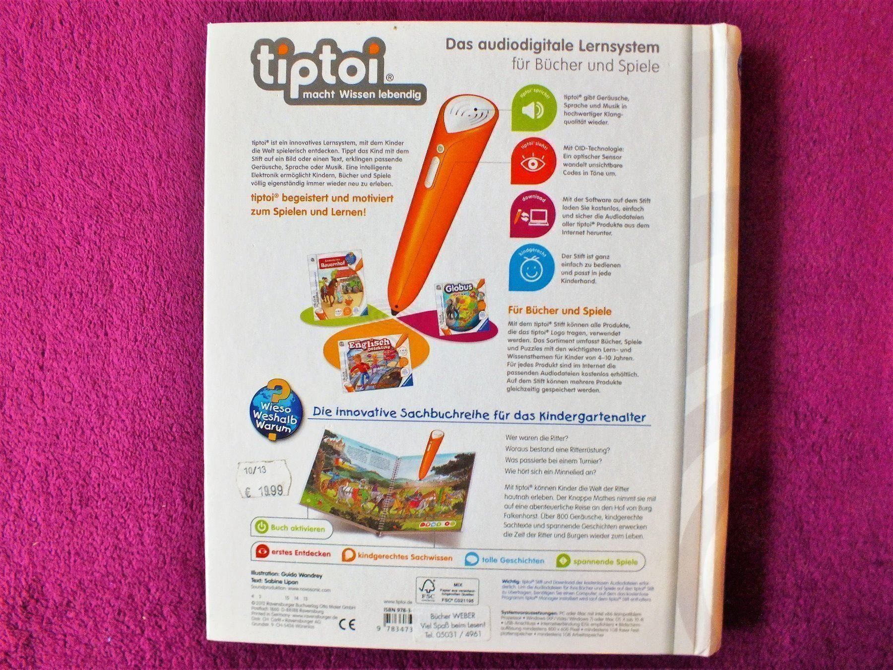 Libri: tiptoi Buch - Entdecke die Ritter – Usato da Müllheim Dorf venduto da Seeeule01 9