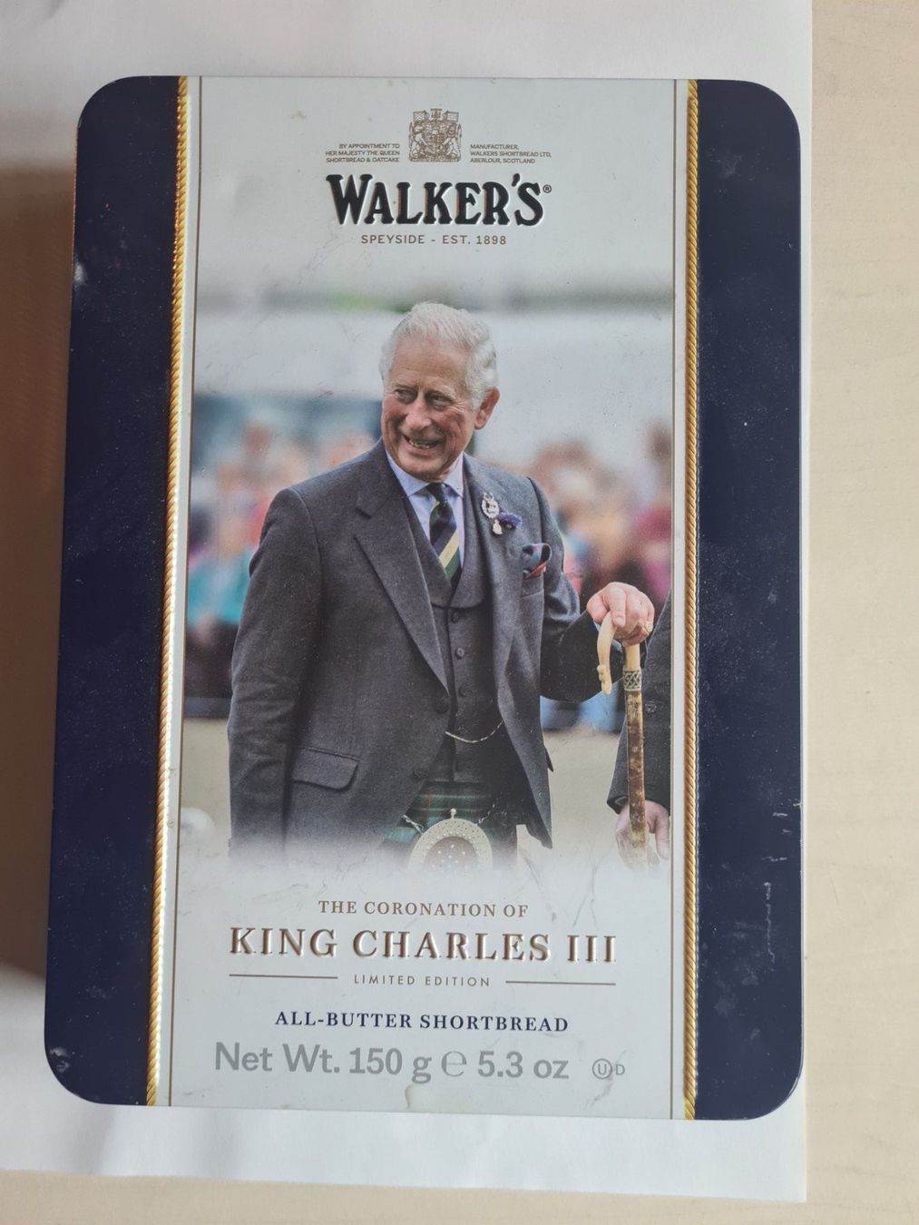 Contenitori & Simili: Walker's Shortbread King Charles III Krönungsdose – Usato da Zürich venduto da ste_sk6k