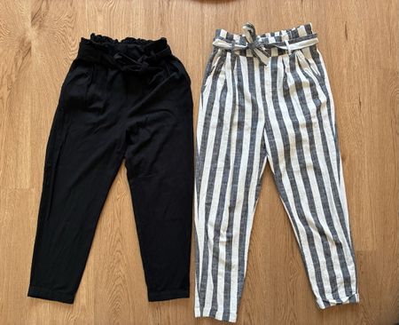 High-Waist Stoffhosen/Sommerhosen von Bershka Grösse S