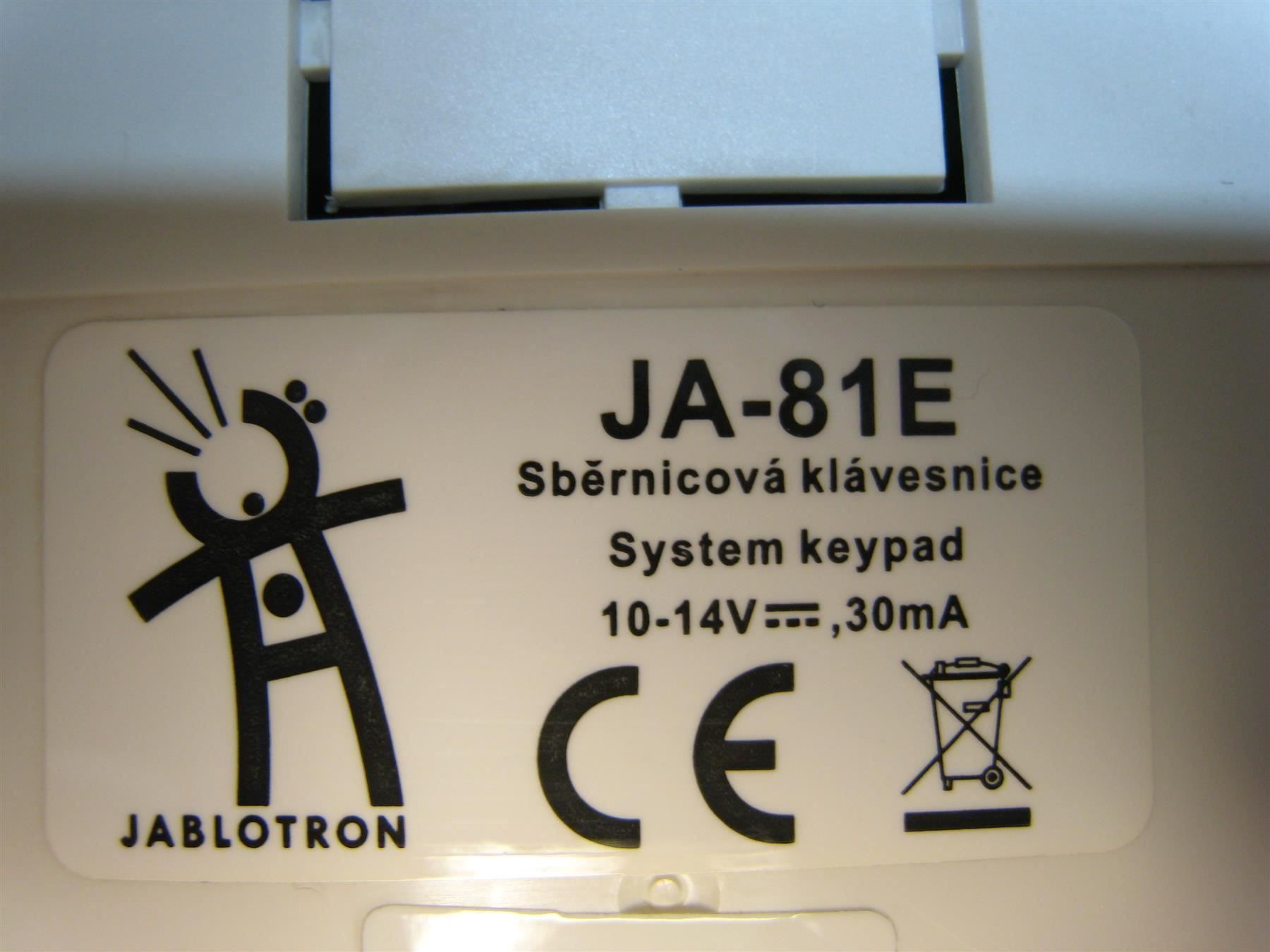 Jablotron Sistemi d'allarme: ***** Clavier filaire Jablotron JA-81E – Usato da Villaz-St-Pierre venduto da Ubid 3