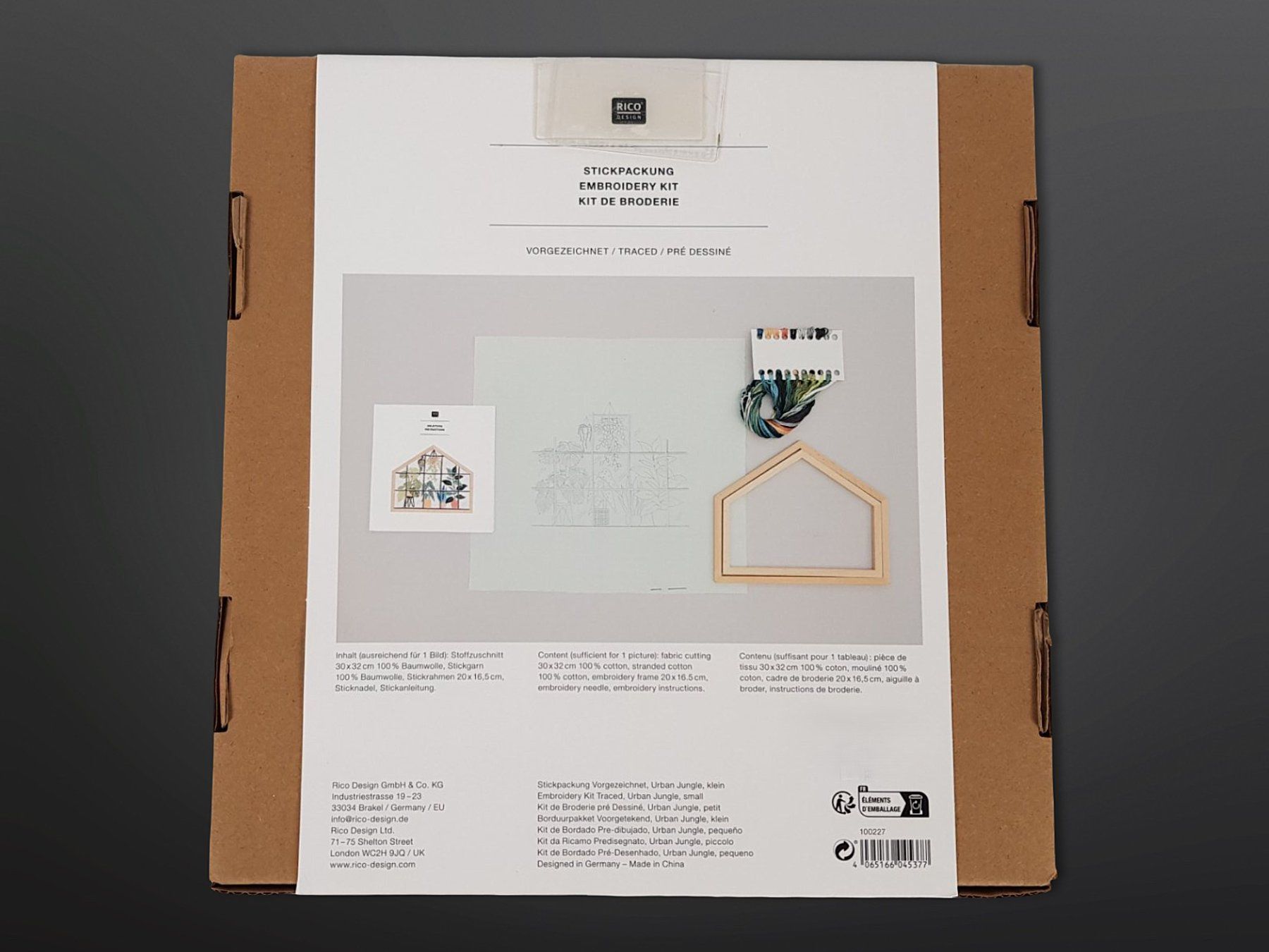 Cerchi da ricamo: RICO DESIGN Stickpackung Urban Jungle – Nuovo (secondo la descrizione) da Suhr venduto da Restwert_Suhr 5