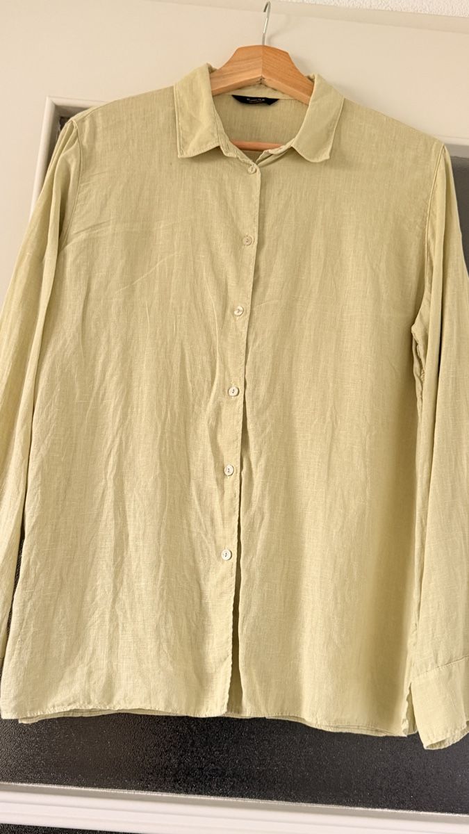 Massimo Dutti Blusen: Chemisier lin Massimo Dutti vert clair taille 38 – Gebraucht aus Bulle von LeMoleson 1