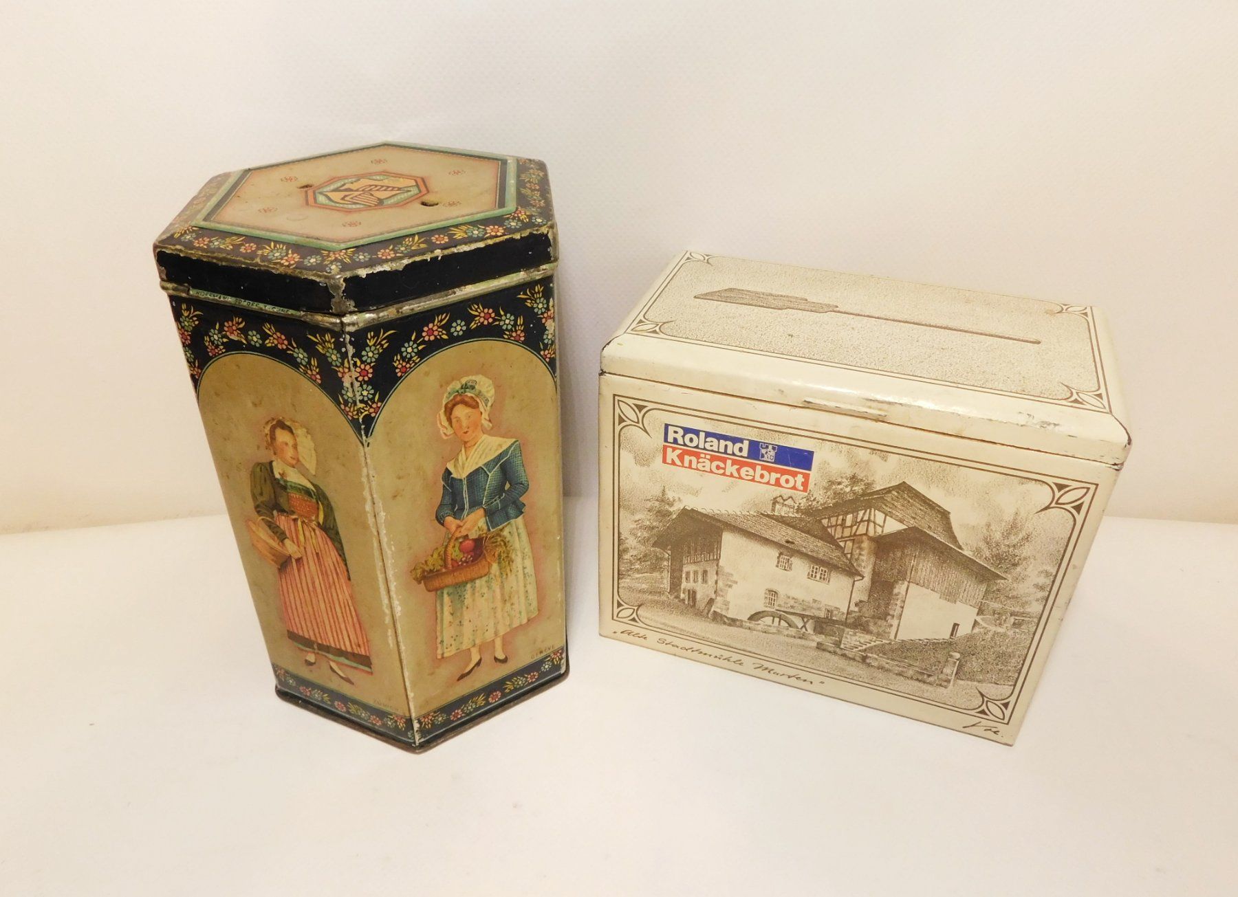 Barattoli: Verschiedene Vintage Blech Dosen. – Usato da Emmenbrücke venduto da Ulisse-22 5