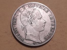Österreich 1 Florin "Franz Josef I" 1861 A Silber