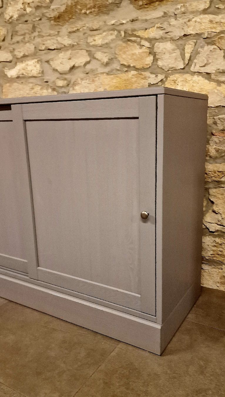 Ikea Commodes: Ikea Havsta Sideboard, Grau. Top Zustand. – Neuf (Voir description) à Grellingen par syl_t5wm 2