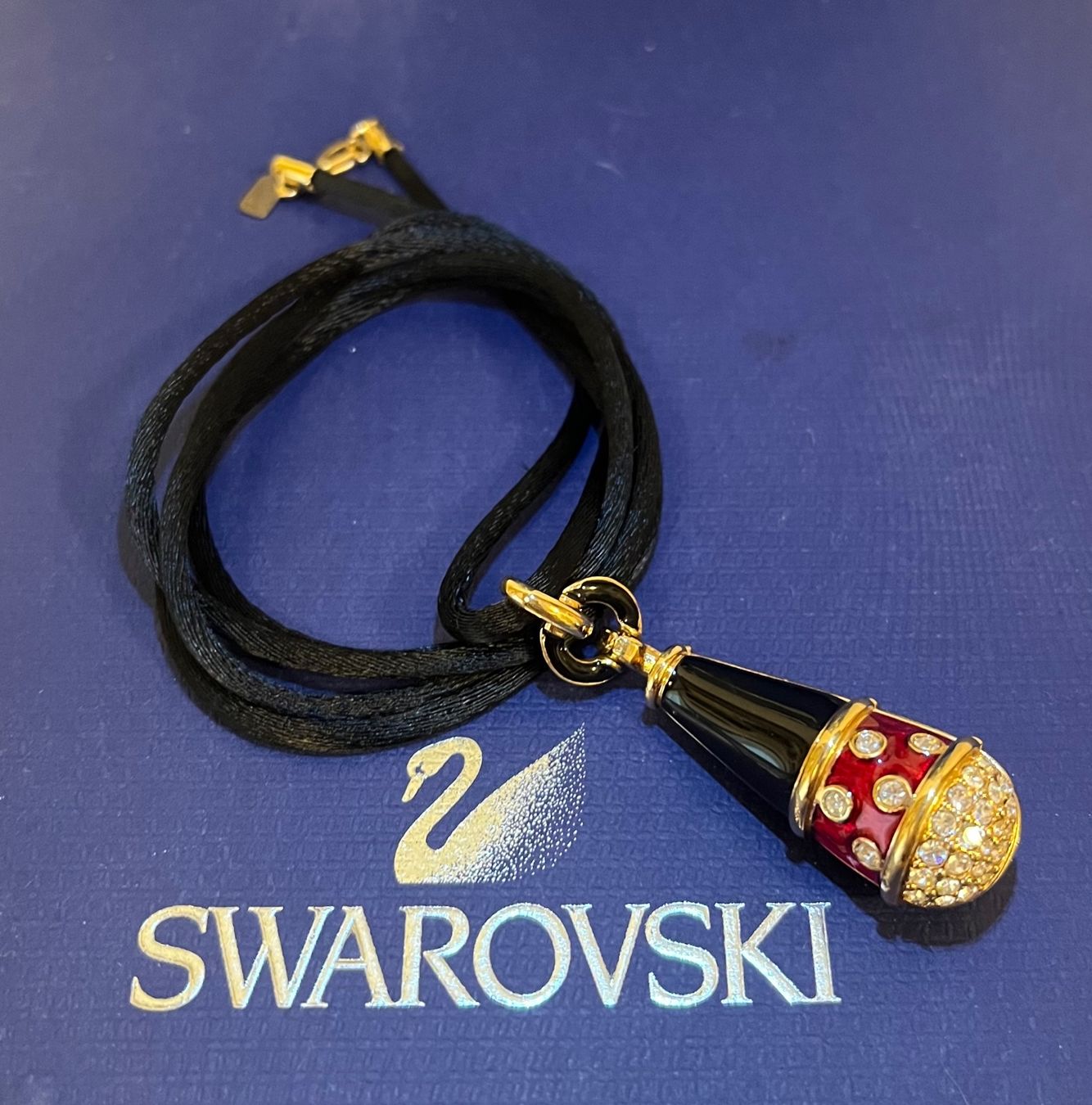 Swarovski Catenine: Swarovski Statement Halskette 18k vergoldet – Nuovo (secondo la descrizione) da Kirchleerau venduto da Piroska05