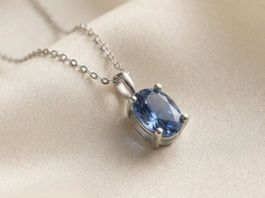 Eleganter Silber 925 Aquamarin Anhänger (rhodiniert) - Neu
