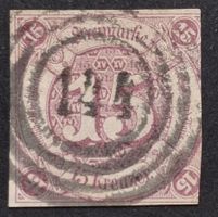 Thurn und Taxis Mi-Nr.24 gestempelt  120 Fr