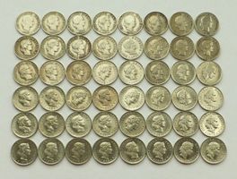 48x 5 Rappen/cts , 1889-1980, schön bis unz (34x div. Jahre)