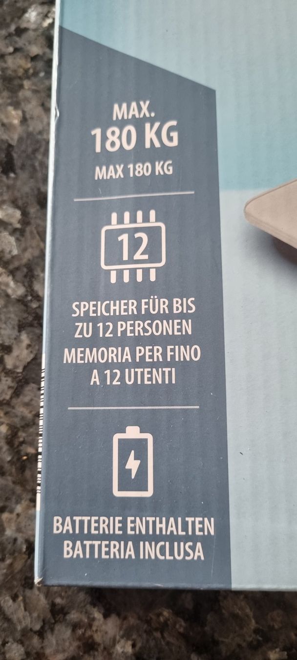 Bilance pesapersone: Ambiano Körperfettwaage - neu! – Nuovo (secondo la descrizione) da egliswil venduto da Maggy6
