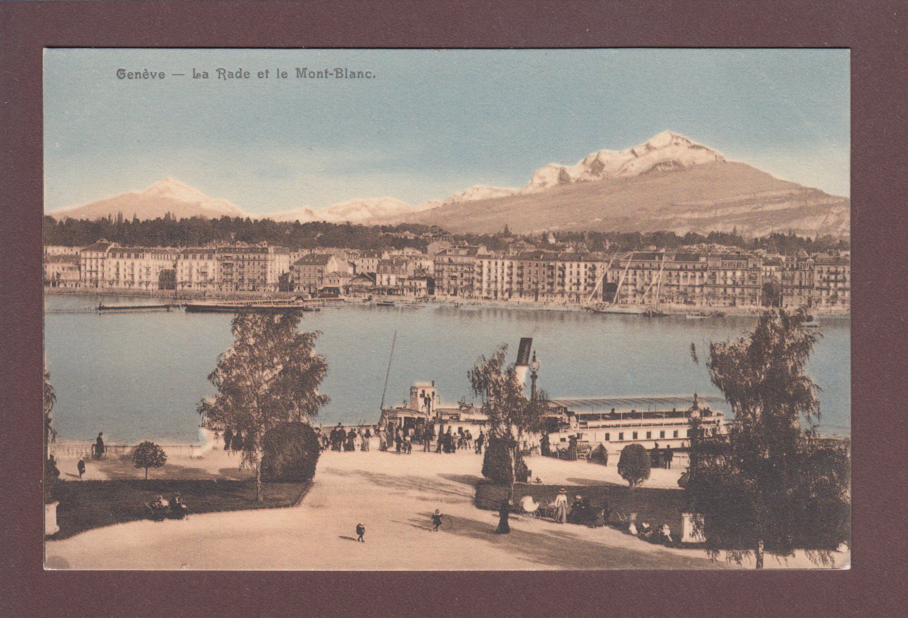 Cartoline postali: GENEVE - Rade et Mont-Blanc – Usato da Pully venduto da nicecards