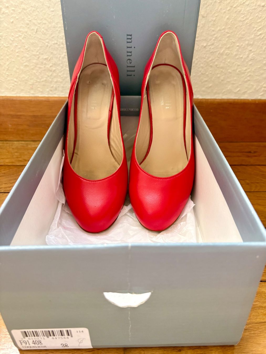 Scarpe da donna: Escarpins rouge Minelli T38 – Usato da St-Ursanne venduto da milezarde