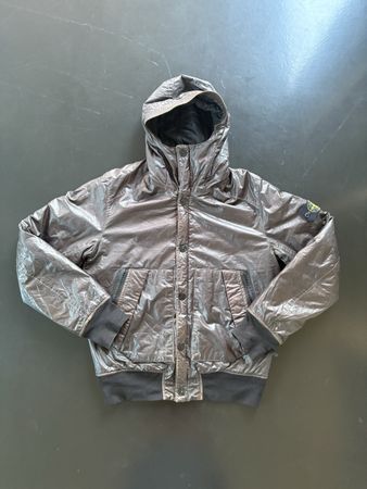 Stone Island Mussola Gommata Jacket dark grey size M