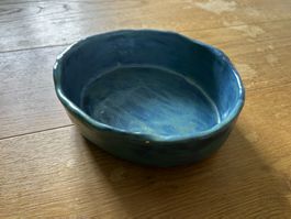 Handgemachte Keramikschale in Blau - Einzigartiges Design