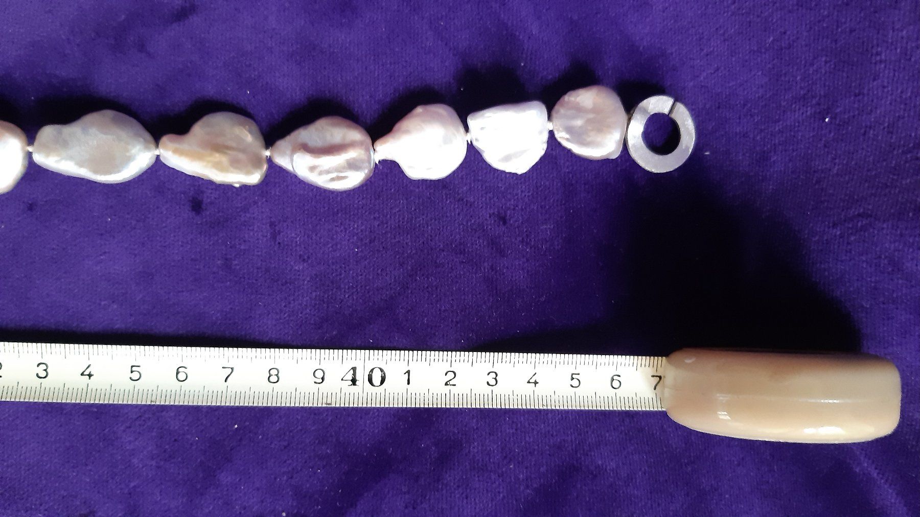 Catenine: Perlenkette Keshi – Usato da Biel/Bienne venduto da Strada29 1