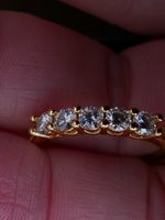 Bague argent avec diamants de moissanite de 0,5 ct GRA