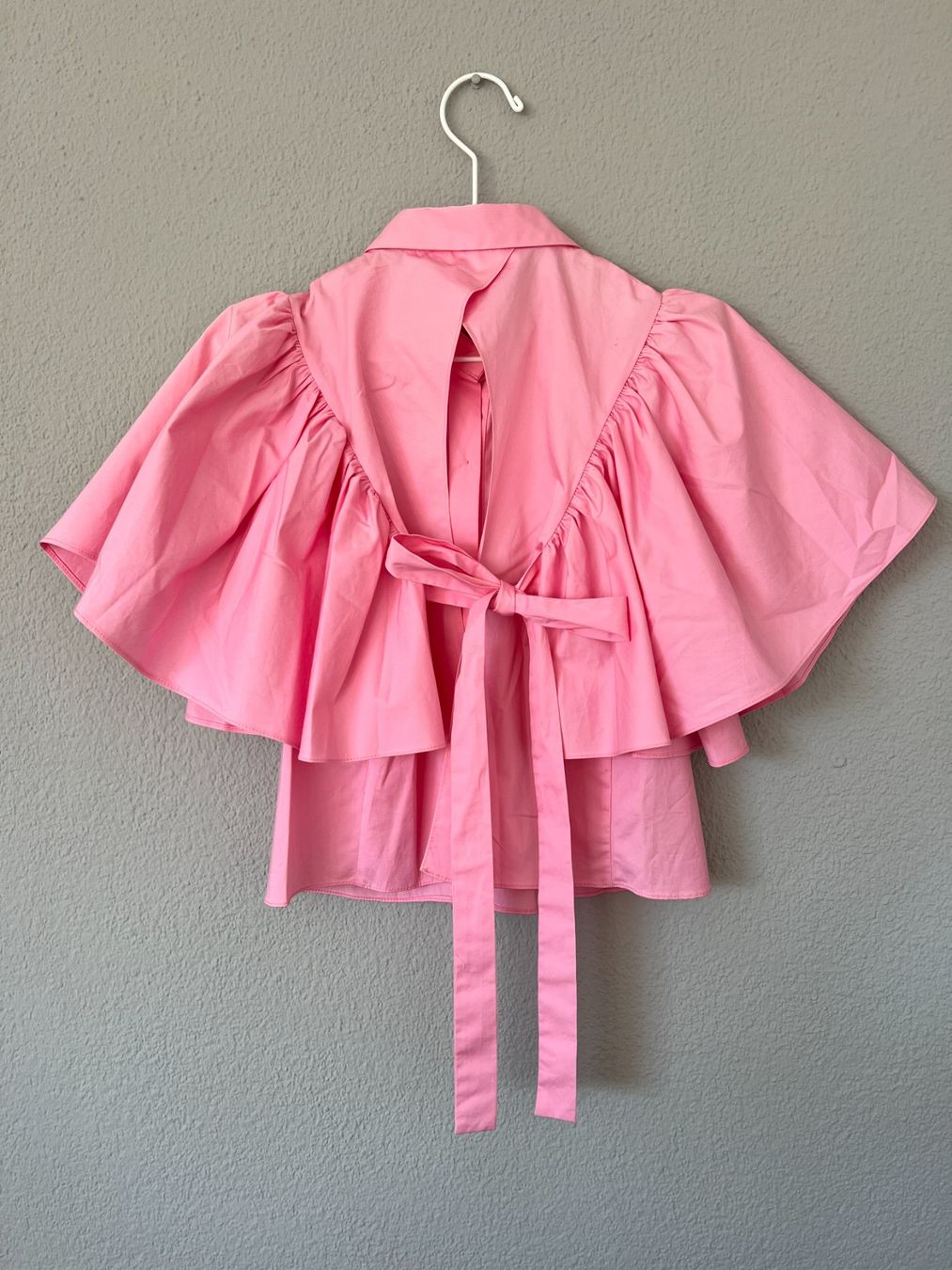 Zara Blusen: Rosa ZARA Bluse mit Volantärmeln, Size M – Gebraucht aus Muri b. Bern von michellew23 1
