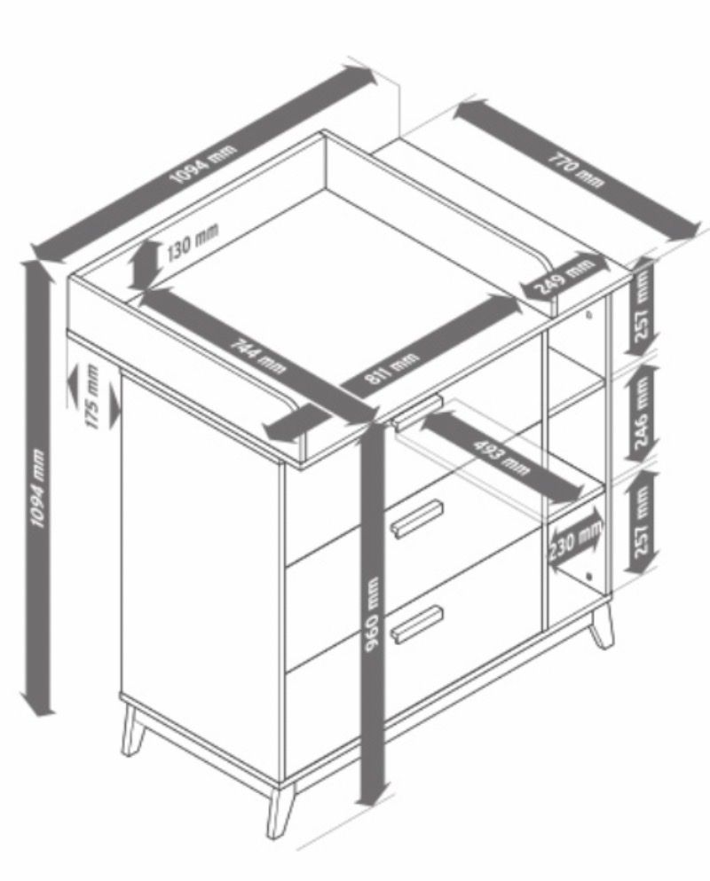 Tables à langer & accessoires: Wickeltisch / Kommode  – D'occasion à Zürich par zz6zz 5