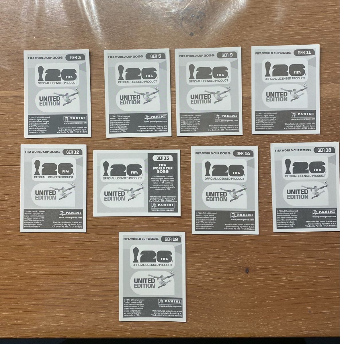 Panini Carte collezionabili: Panini Sticker - GER - 9 Stickers – Nuovo (secondo la descrizione) da Adliswil venduto da didoli 1