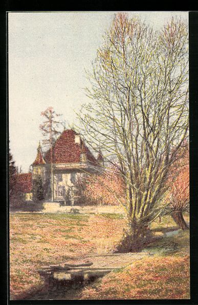 Cartoline postali: Bern, Schloss Holligen in der milden Her – Usato da Berlin venduto da bartko-reher