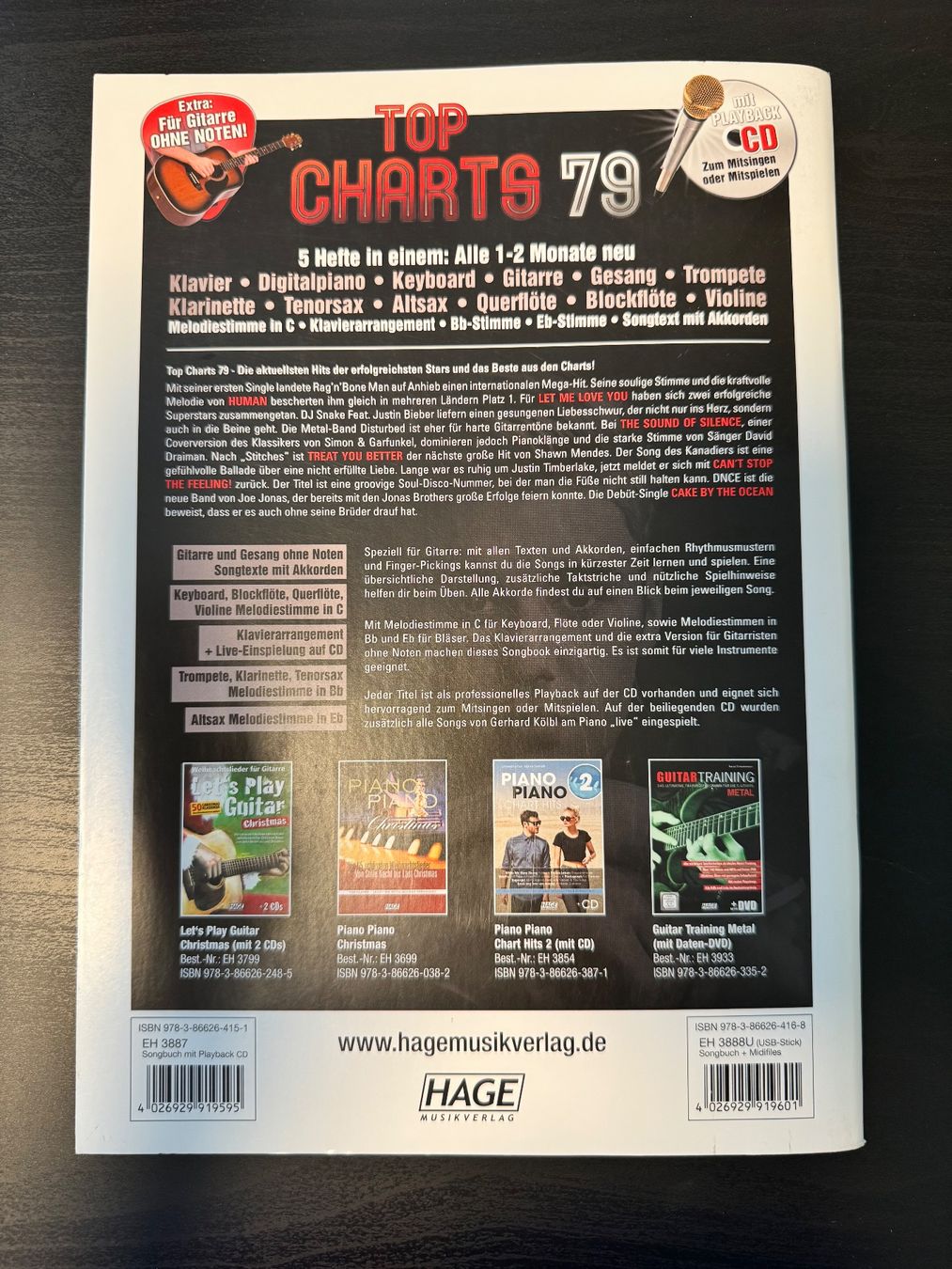 Livres: Top Charts 79 Notenheft – D'occasion à Löhningen par santafe06 1
