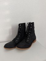 Schnürstiefel Damen schwarz