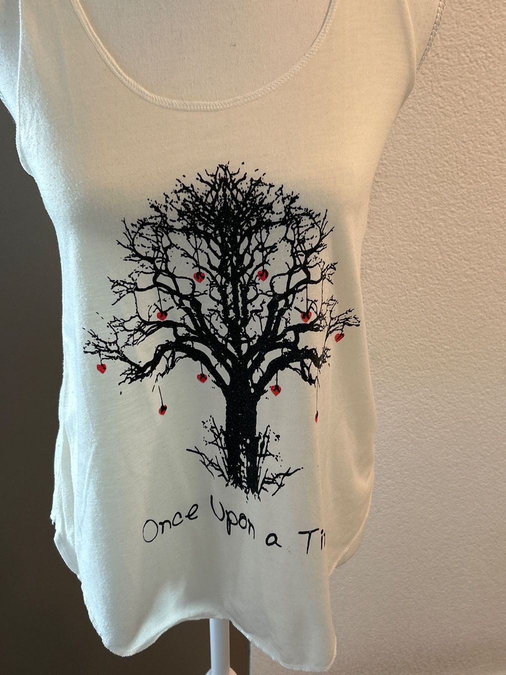 Top: Ärmelloses Shirt Damen weiss mit Baummuster – Usato da Brunnen venduto da Nala2929 2
