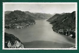 Lago di Lugano, Monte Brè, sfondo di Porlezza, ungelaufen