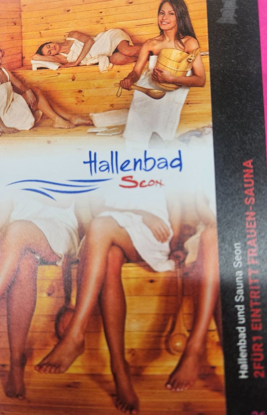 Buoni: Eintritt Frauen Sauna Seon – Nuovo e nell'imballaggio originale da Uezwil venduto da Jasmin_