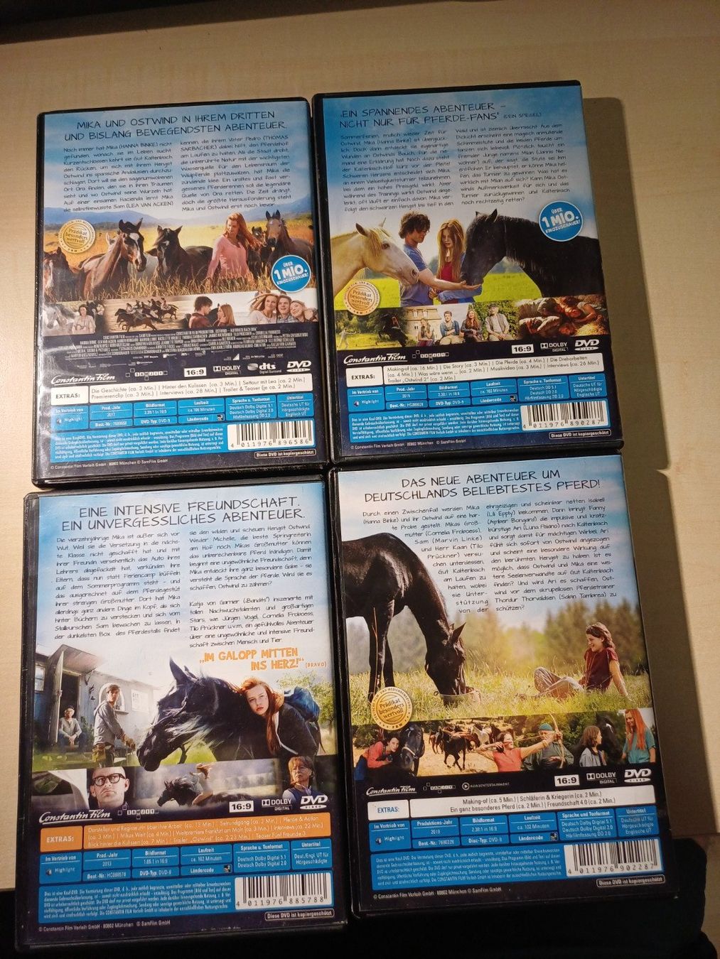 Tutti i DVDs: Ostwind - Set 4 DVD – Usato da Egliswil venduto da Cracky81 1