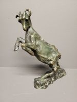 Bronzeskulptur Ziege von M. Prost 1921