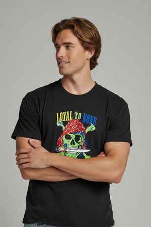 Vintage Marlboro 'Loyal To None' Totenkopf T-Shirt - Größe L
