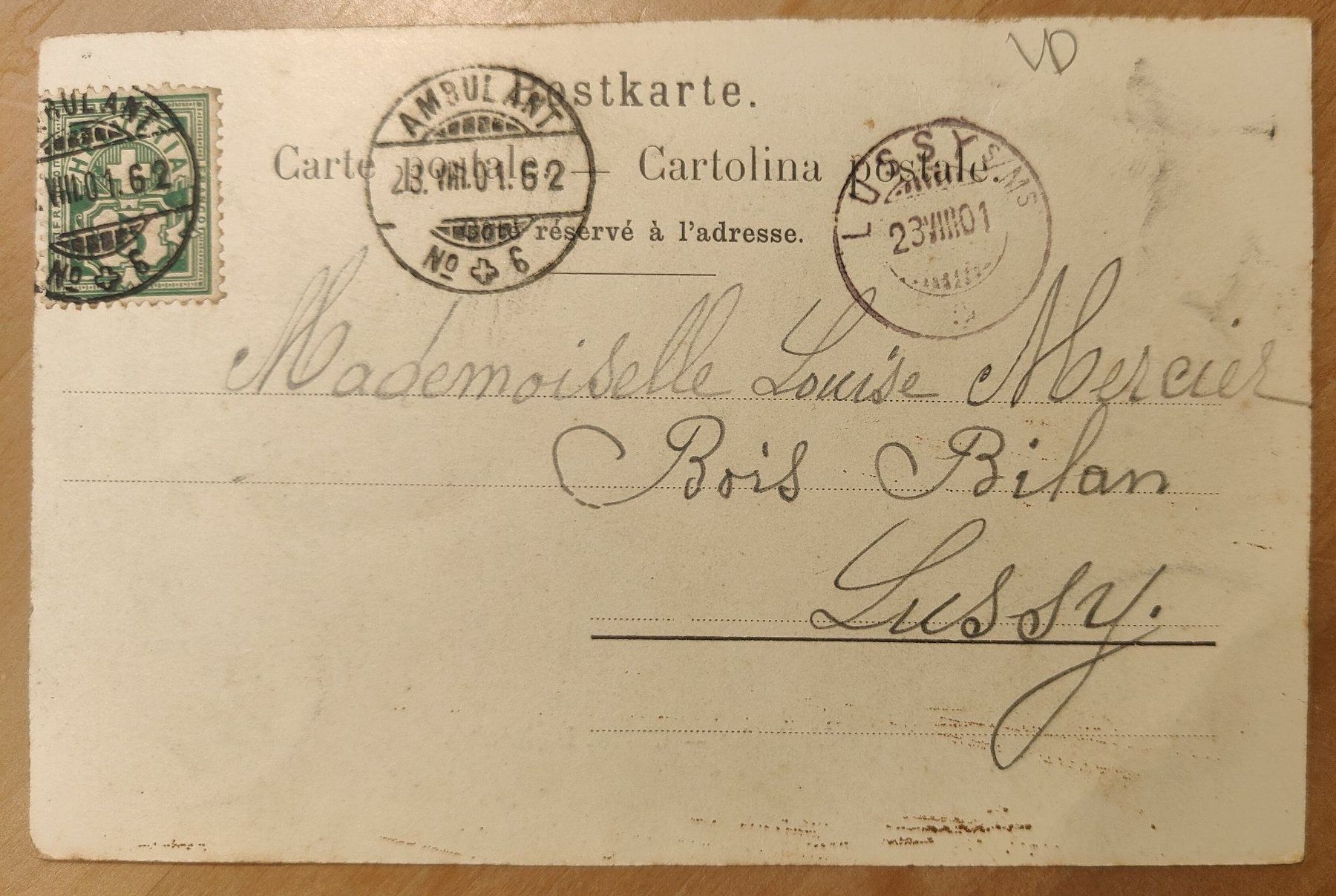 Ansichtskarten: Valorbe Chalet Ladernier um 1900 – Gebraucht aus St. Erhard von Chaeferli6 1