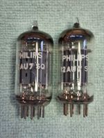 12AU7SQ matched Pair k63 = 1957 NOS, NIB
