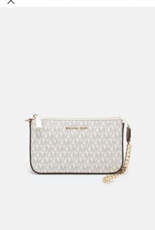 Michael Kors Handtasche weiss braun Logo guter Zustand