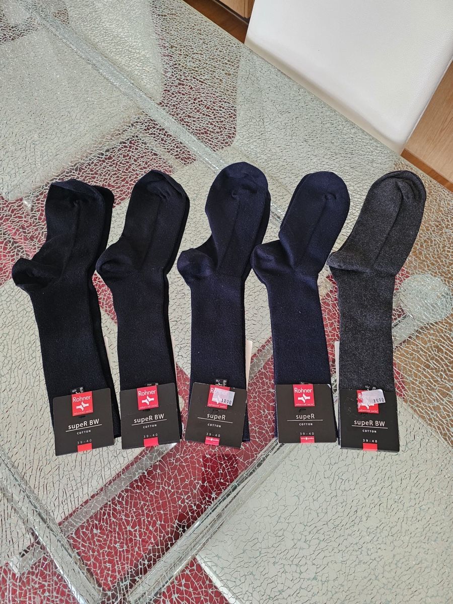 Rohner Calze: Rohner Socken Gr. 39-40 – Nuovo e nell'imballaggio originale da Luzern venduto da Edii025 1