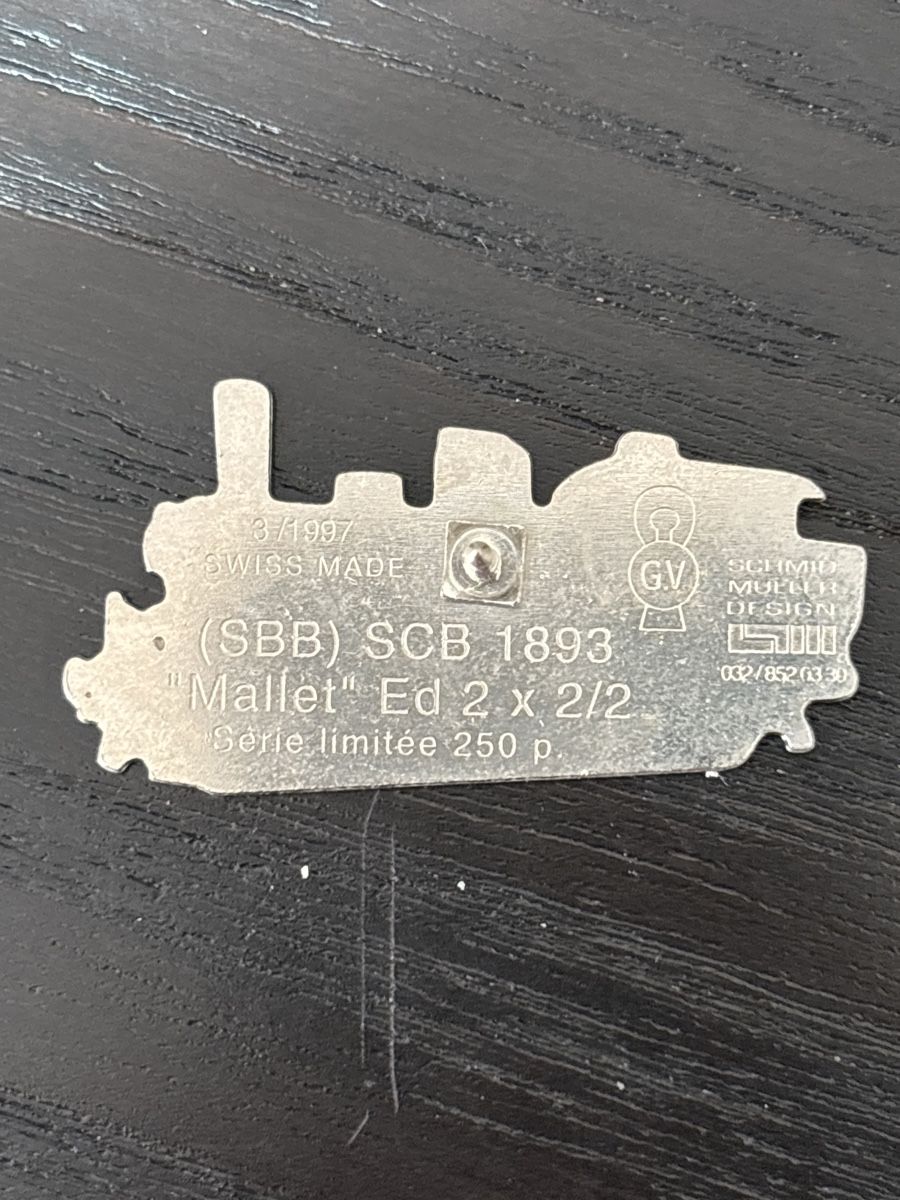 SBB/CFF/FFS Placchette & Badge: Ed 2 2/2 Schmid Müller 250 Stück – Usato da Uetendorf venduto da hoisle 1