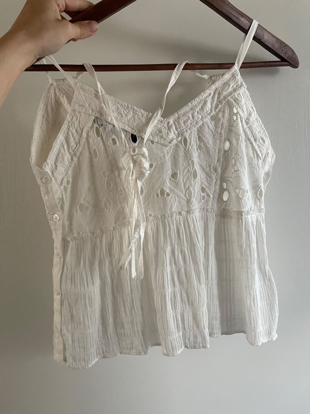 Iro Top: IRO Weisses Sommertop Gr. 34 – Usato da Ettingen venduto da cla_526w 1
