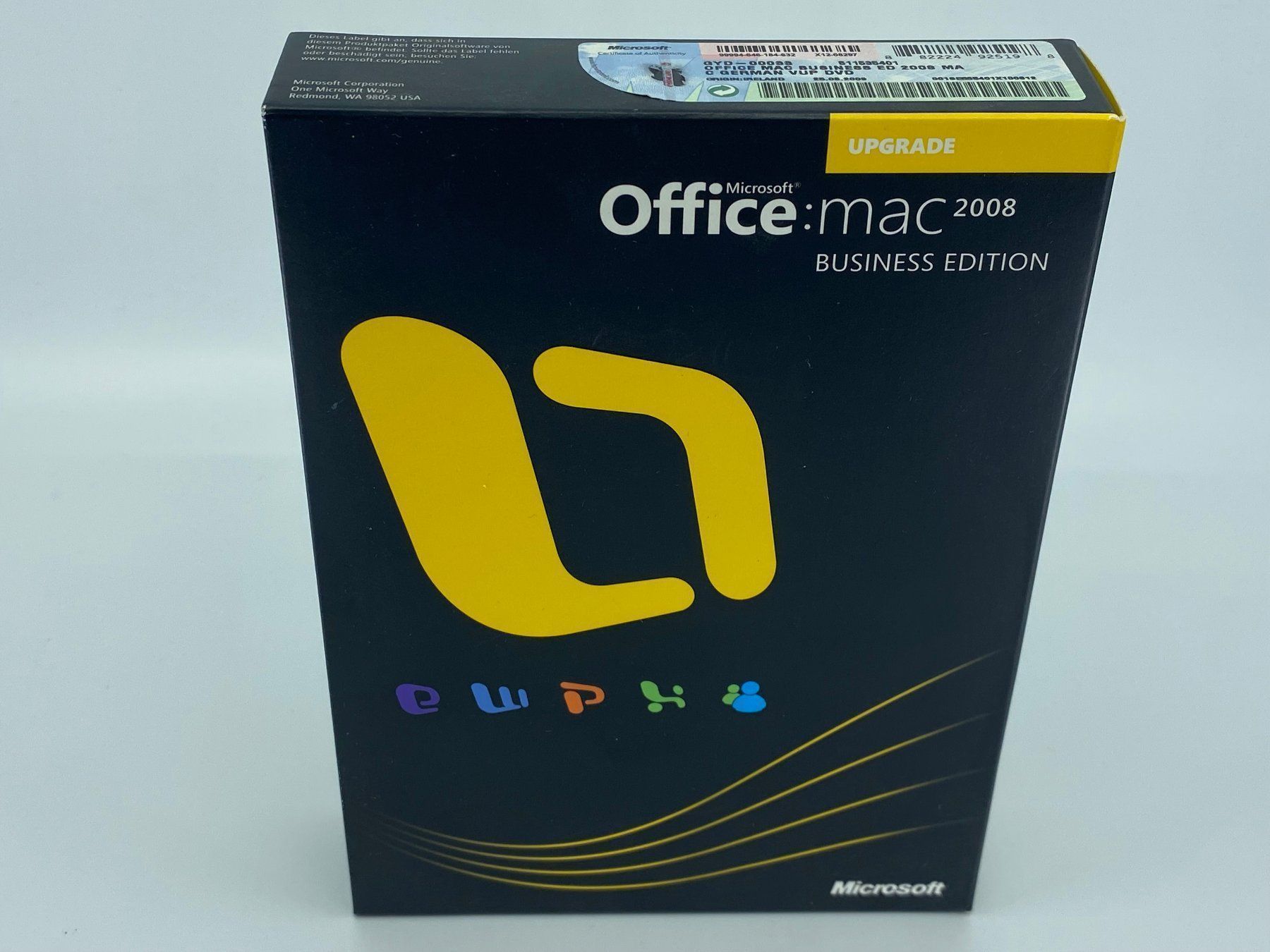 Microsoft Software: Microsoft Office 2008 Business Edition MAC Upgrade – Usato da Langwiesen venduto da Restposten-24