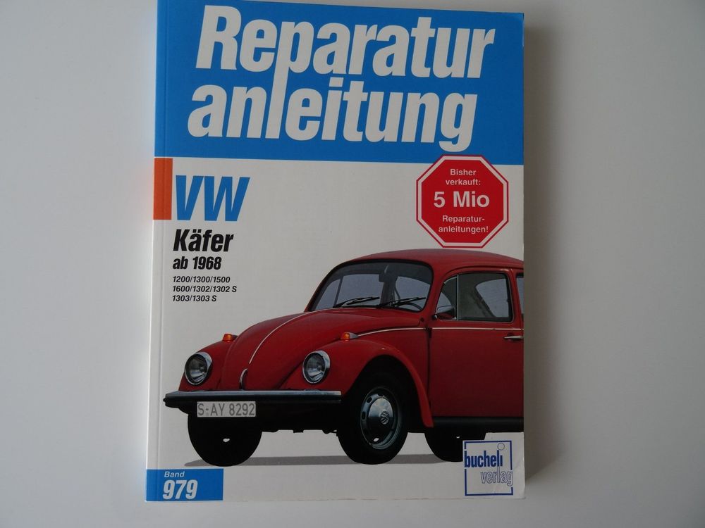 VW KÄFER 1200-1600 Ab 1968, Reparaturanleitung Reparatur-Buch/Handbuch/ Wartung EUR 39,90 - DE