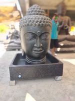 Garten Brunnen Wasserspiel Skulptur Buddha Kopf mit Becken