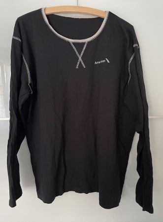 Langarmshirt schwarz, Gr. L/XL, American