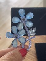 Jolie broche et pendentif en pierres bleues neuves