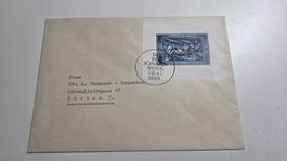1945 Spendeblock Auschnitt auf Brief