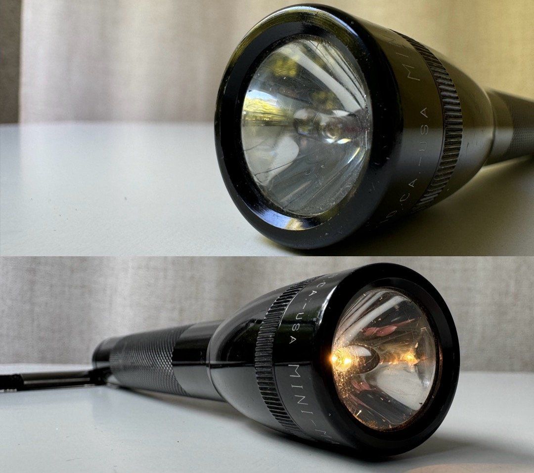 Lampen: Vintage Lampe MINI-MAGLITE + étui Uncle Mike's Sidekick – Gebraucht aus Genève von Reveur 5
