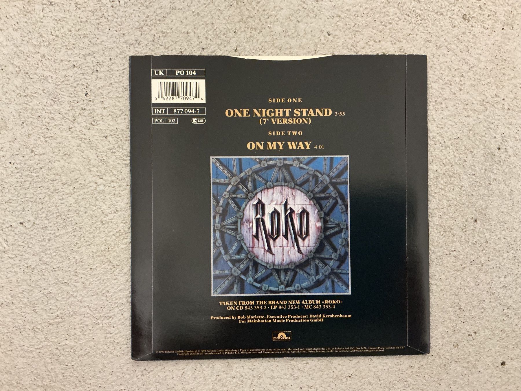 Schallplatten: Roko Single - ONE NIGHT STAND – Gebraucht aus Winterthur von Tumko_7_Vinyl 1