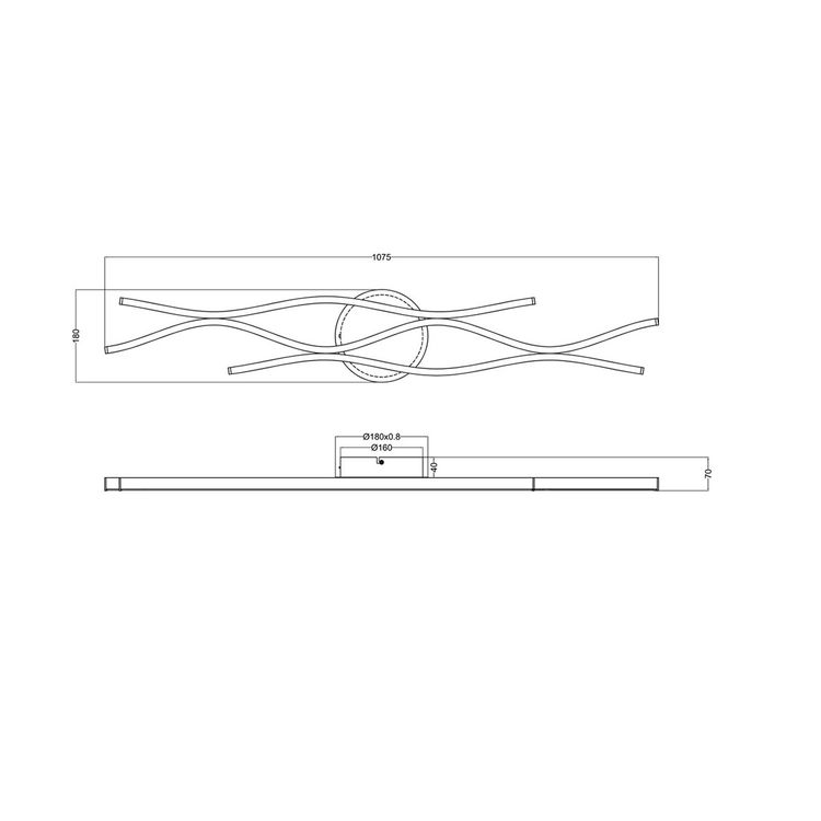 Lustres & lampes de plafonds: LED Deckenleuchte, Wellendesign, Dimmer – Neuf (Voir description) à Kreuzlingen par Smart-Light 7